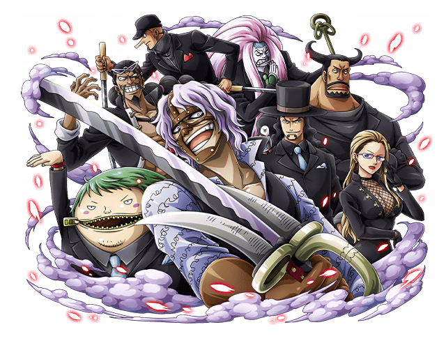 One Piece Treasure Cruise Artworks Spandam Lucci Kaku Kalifa Blueno Jabura Kumadori Fukuro