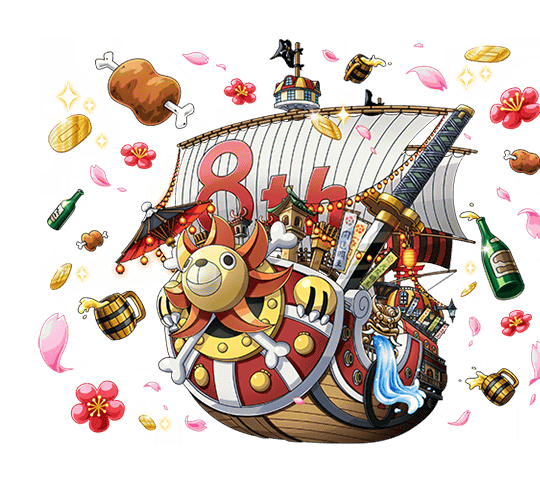 One Piece Treasure Cruise Artworks Thousand Sunny - 8th Anniversary Special Model