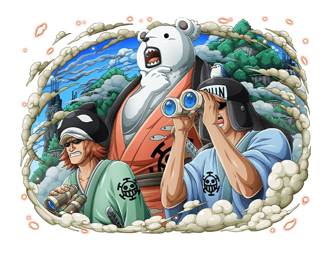 One Piece Treasure Cruise Artworks Bepo Shachi Pingouinh