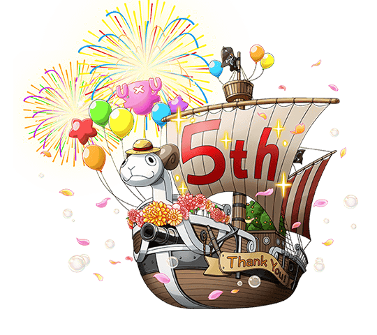 One Piece Treasure Cruise Artworks Going Merry - 5th Anniversary Model