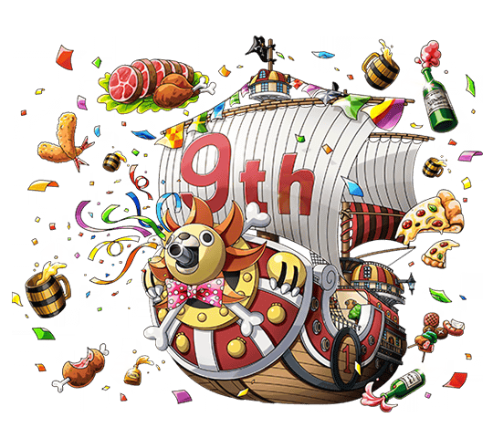 One Piece Treasure Cruise Artworks Thousand Sunny - 9th Anniversary Special Model