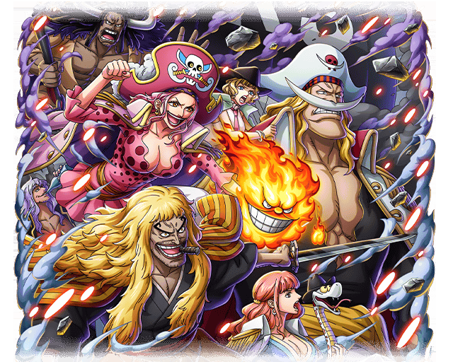 One Piece Treasure Cruise Artworks Barbe Blanche Shiki Linlin