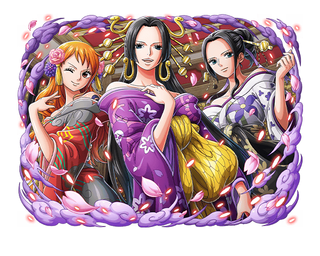 One Piece Treasure Cruise Artworks Hancock Nami Robin