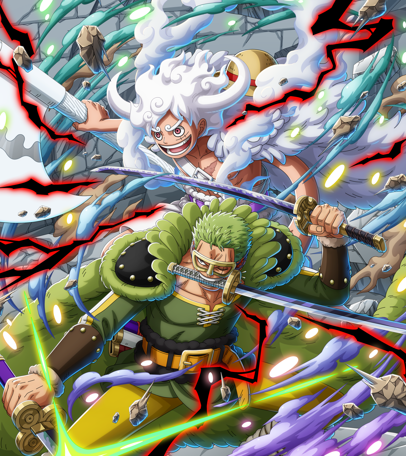 One Piece Treasure Cruise Artworks Luffy Zoro