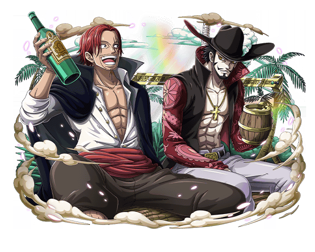 One Piece Treasure Cruise Artworks Shanks Mihawk