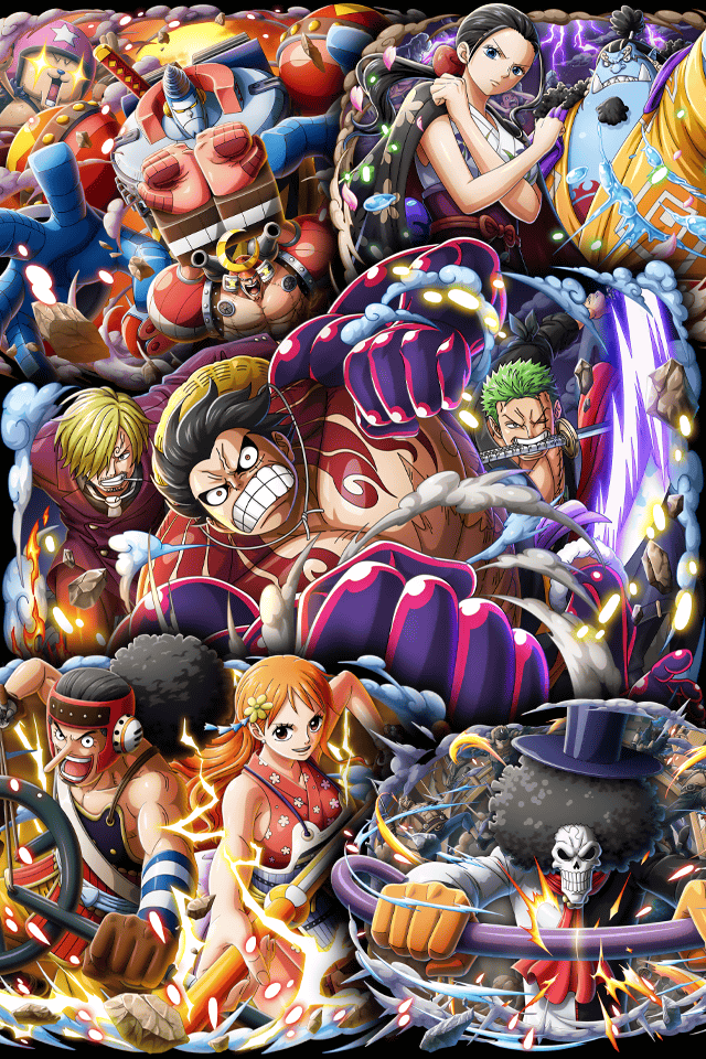 One Piece Treasure Cruise Artworks Luffy Zoro Nami Usopp Sanji Chopper Robin Franky Brook Jinbe