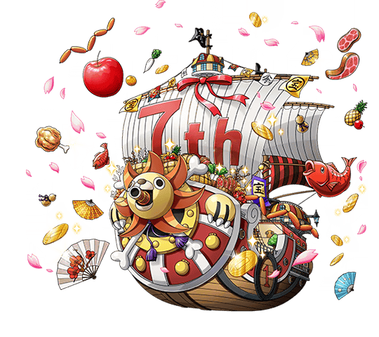 One Piece Treasure Cruise Artworks Thousand Sunny - 7th Anniversary Special Model