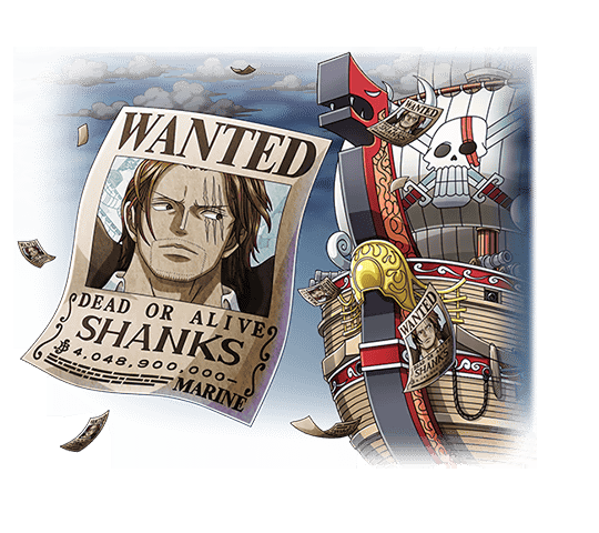One Piece Treasure Cruise Artworks Red Force - Ship of an Emperor of the Sea