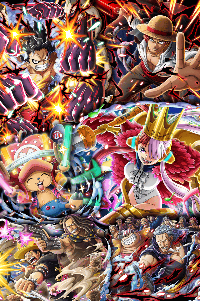 One Piece Treasure Cruise Artworks Luffy Usopp Chopper Shanks Beckmann Lucky Roo Yasopp UtaRed