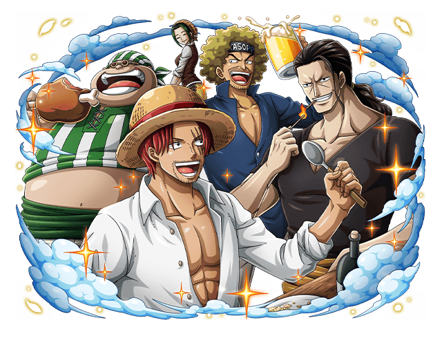 One Piece Treasure Cruise Artworks Shanks Beckmann Lucky Roo Yasopp